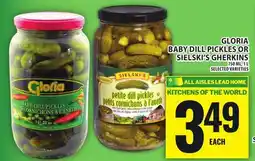 Food Basics GLORIA BABY DILL PICKLES OR SIELSKI'S GHERKINS offer