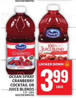 Food Basics OCEAN SPRAY CRANBERRY COCKTAIL OR JUICE BLENDS offer