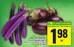 Food Basics LONG OR INDIAN EGGPLANT offer
