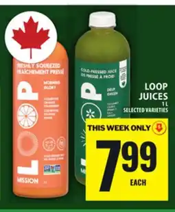 Food Basics LOOP JUICES offer