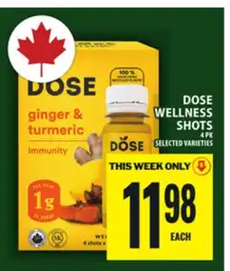 Food Basics DOSE WELLNESS SHOTS offer