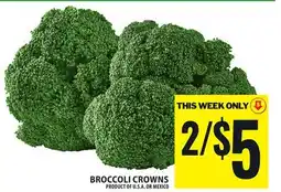 Food Basics BROCCOLI CROWNS offer