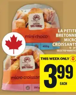 Food Basics LA PETITE BRETONNE MICRO CROISSANTS offer