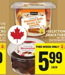 Food Basics SELECTION SNACK TUBS offer