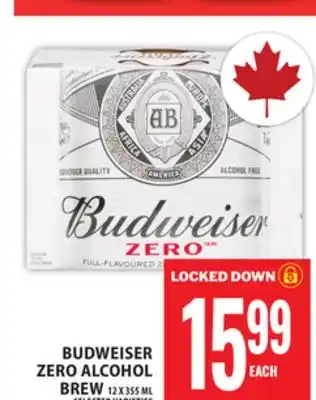 Food Basics BUDWEISER ZERO ALCOHOL BREW offer