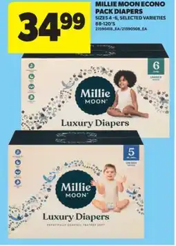 Real Canadian Superstore MILLIE MOON ECONO PACK DIAPERS, 88-120'S offer
