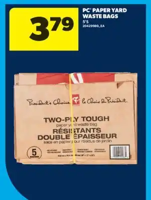 Real Canadian Superstore PC PAPER YARD WASTE BAGS, 5'S offer
