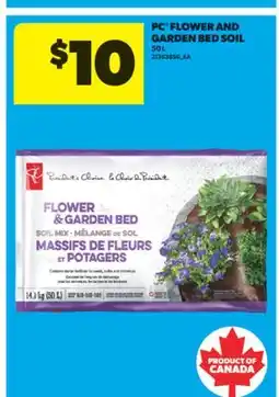 Real Canadian Superstore PC FLOWER AND GARDEN BED SOIL, 50 L offer