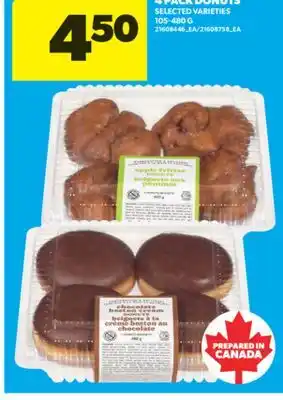 Real Canadian Superstore 4 PACK DONUTS, 105-480 G offer