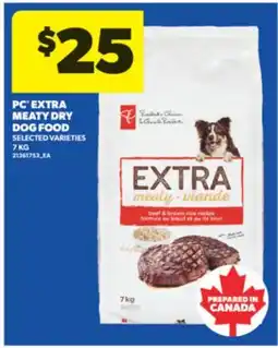 Real Canadian Superstore PC EXTRA MEATY DRY DOG FOOD, 7 KG offer