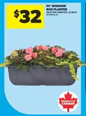 Real Canadian Superstore PC WINDOW BOX PLANTER, 23 INCH offer