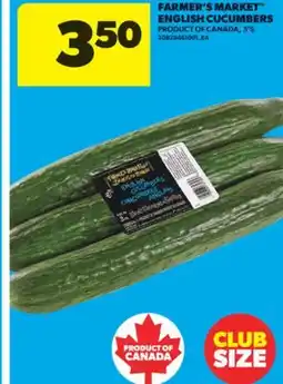 Real Canadian Superstore FARMER'S MARKET ENGLISH CUCUMBERS, 3' S offer