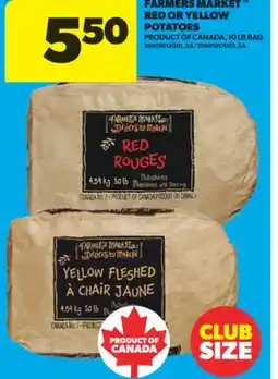 Real Canadian Superstore FARMERS MARKET RED OR YELLOW POTATOES, 10 LB BAG offer