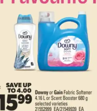 Real Canadian Superstore DOWNY OR GAIN FABRIC SOFTENER 4.16 L OR SCENT BOOSTER, 680 G offer