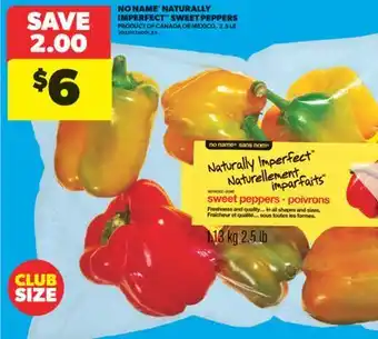 Real Canadian Superstore NO NAME NATURALLY IMPERFECT SWEET PEPPERS, 2.5 LB offer