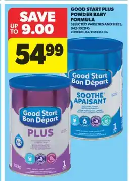 Real Canadian Superstore GOOD START PLUS POWDER BABY FORMULA, 942-1020 G offer