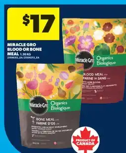 Real Canadian Superstore MIRACLE GRO BLOOD OR BONE MEAL, 1.36 KG offer