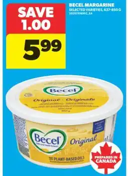 Real Canadian Superstore BECEL MARGARINE, 637-850 G offer
