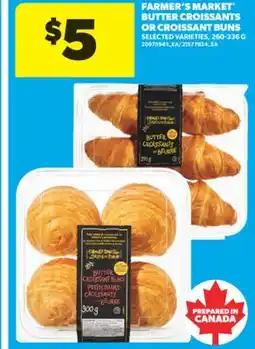 Real Canadian Superstore FARMER'S MARKET BUTTER CROISSANTS OR CROISSANT BUNS, 260-336 G offer