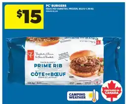 Real Canadian Superstore PC BURGERS, 852 G - 1.36 KG offer