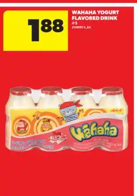 Real Canadian Superstore WAHAHA YOGURT FLAVORED DRINK, 4'S offer