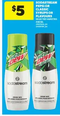 Real Canadian Superstore SODASTREAM PEPSI OR CLASSIC SYRUPS OR FLAVOURS, 440 ML offer
