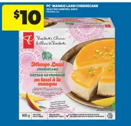 Real Canadian Superstore PC MANGO LASSI CHEESECAKE, 600 G offer