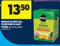 Real Canadian Superstore MIRACLE GRO ALL PURPOSE PLANT FOOD, 20-20-20, 680 G offer