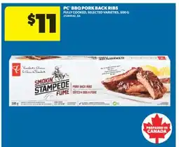 Real Canadian Superstore PC BBQ PORK BACK RIBS, 500 G offer