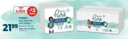 Real Canadian Superstore PAMPERS PURE SUPER BIG PACK DIAPERS, SIZE N-6, 42-82 offer