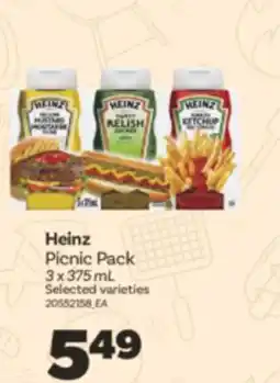 Real Canadian Superstore HEINZ PICNIC PACK, 3 X 375 ML offer