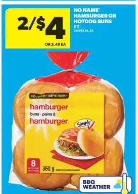 Real Canadian Superstore NO NAME HAMBURGER OR HOTDOG BUNS, 8'S offer
