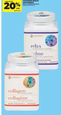 Real Canadian Superstore YOUTHEORY HEALTH SUPPLEMENTS offer