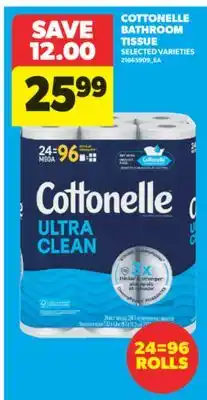 Real Canadian Superstore COTTONELLE BATHROOM TISSUE, 24=26 ROLLS offer