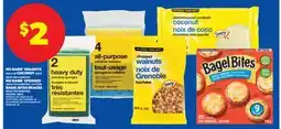 Real Canadian Superstore NO NAME WALNUTS, 100 G OR COCONUT, 200 G, NO NAME SPONGES, 2/4'S OR BAGEL BITES SNACKS, 198 G offer