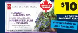Real Canadian Superstore PC FLOWER & GARDEN BED SOIL, 50L offer