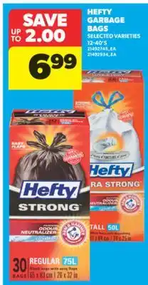 Real Canadian Superstore HEFTY GARBAGE BAGS, 12-40'S offer