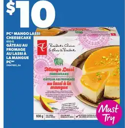 Independent Grocer PC MANGO LASSI CHEESECAKE , 600 G offer