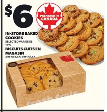 Independent Grocer IN-STORE BAKED COOKIES, 18'S offer