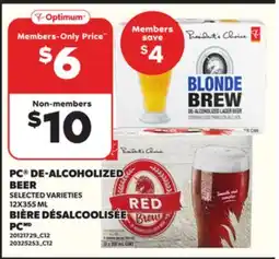 Independent Grocer PC DE-ALCOHOLIZED BEER, 12X355 ML offer