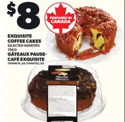 Independent Grocer EXQUISITE COFFEE CAKES , 750 G offer