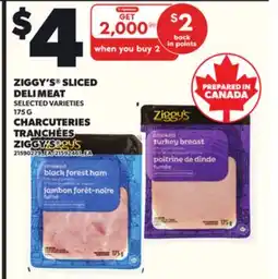 Independent Grocer ZIGGY'S SLICED DELI MEAT , 175 G offer