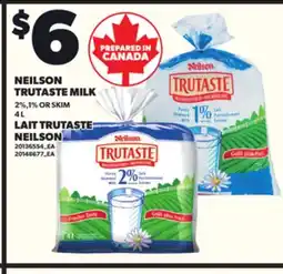 Independent Grocer NEILSON TRUTASTE MILK, 2%,1% OR SKIM 4 L offer
