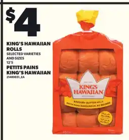 Independent Grocer KING'S HAWAIIAN ROLLS,12'S offer
