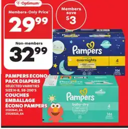 Independent Grocer PAMPERS ECONO PACK DIAPERS, SIZE N-8, 58-200'S offer