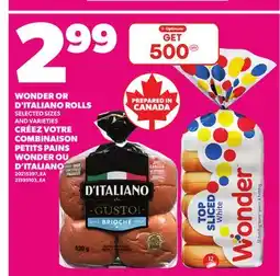 Independent Grocer WONDER OR D'ITALIANO ROLLS offer