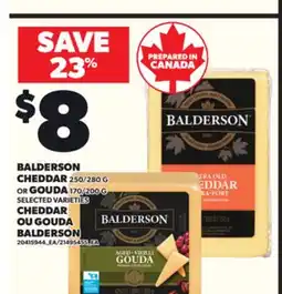 Independent Grocer BALDERSON CHEDDAR 250/280, CHEDDAR OR 170/200 offer