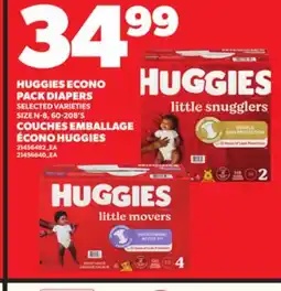 Independent Grocer HUGGIES ECONO PACK DIAPERS , SIZE N-8, 60-208'S offer