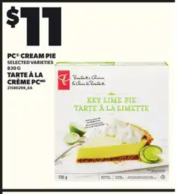 Independent Grocer PC CREAM PIE SELECTED VARIETIES, 830 G offer