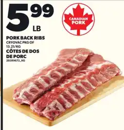 Independent Grocer PORK BACK RIBS offer